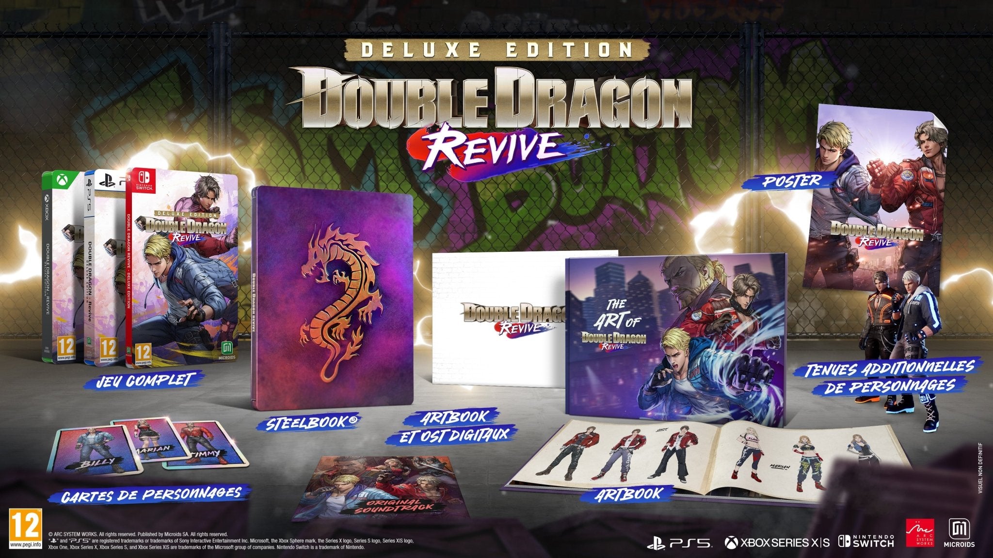Double Dragon Revive Edition Deluxe Nintendo Switch - Jeux Vidéo Physique - MICROIDS - Shop Just for Games