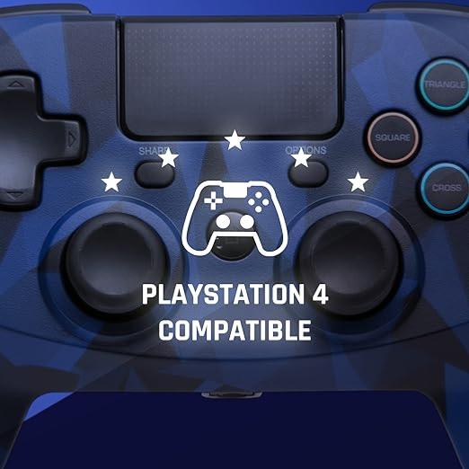 GamePad Camo Bleu sans fil pour PS4 - Snakebyte - Manettes - Snakebyte - Shop Just for Games
