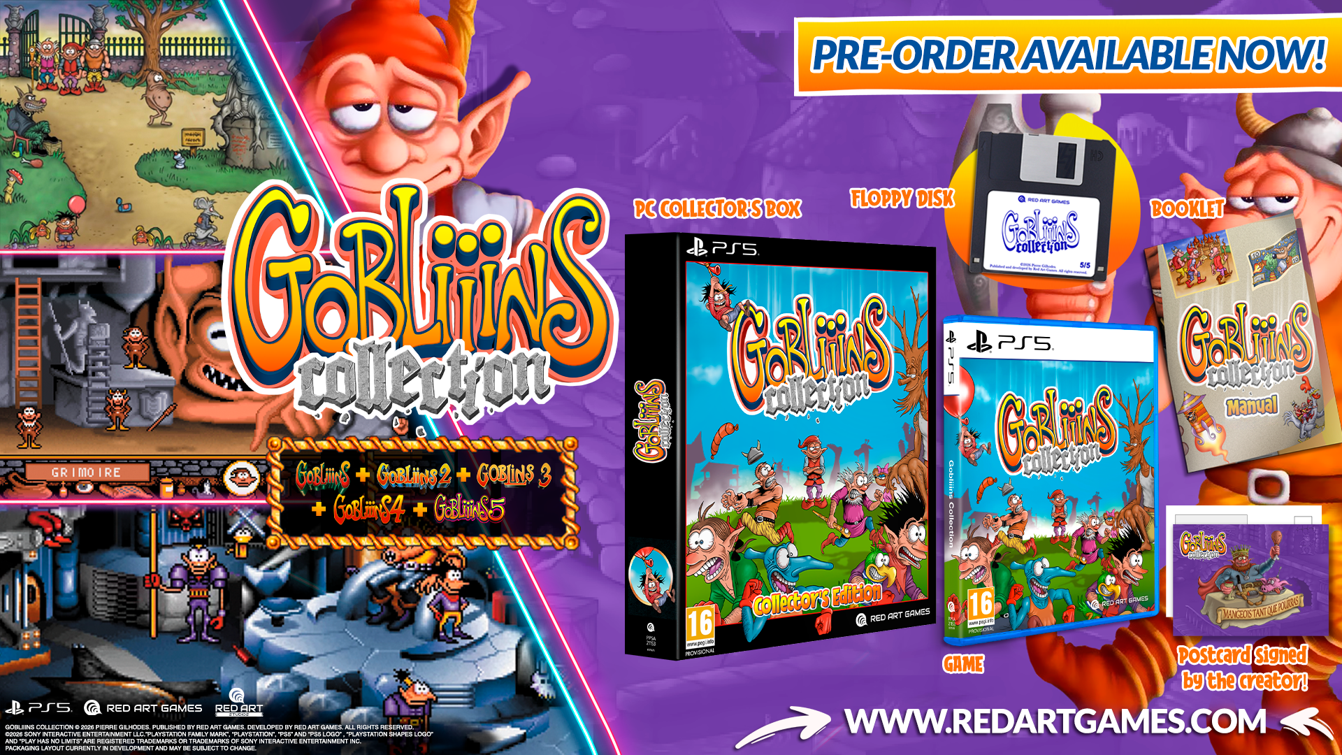Gobliiins Collection Collector's Edition PS5 - Jeux Vidéo Physique - Red Art Games - Shop Just for Games