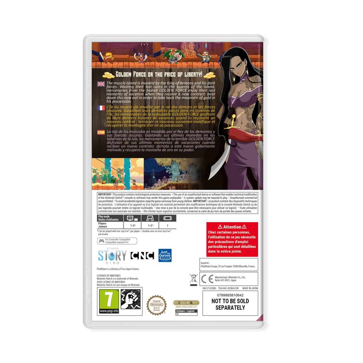 Golden Force Mercenary Edition Collector Switch - Jeux Vidéo Physique - PixelHeart - Shop Just for Games