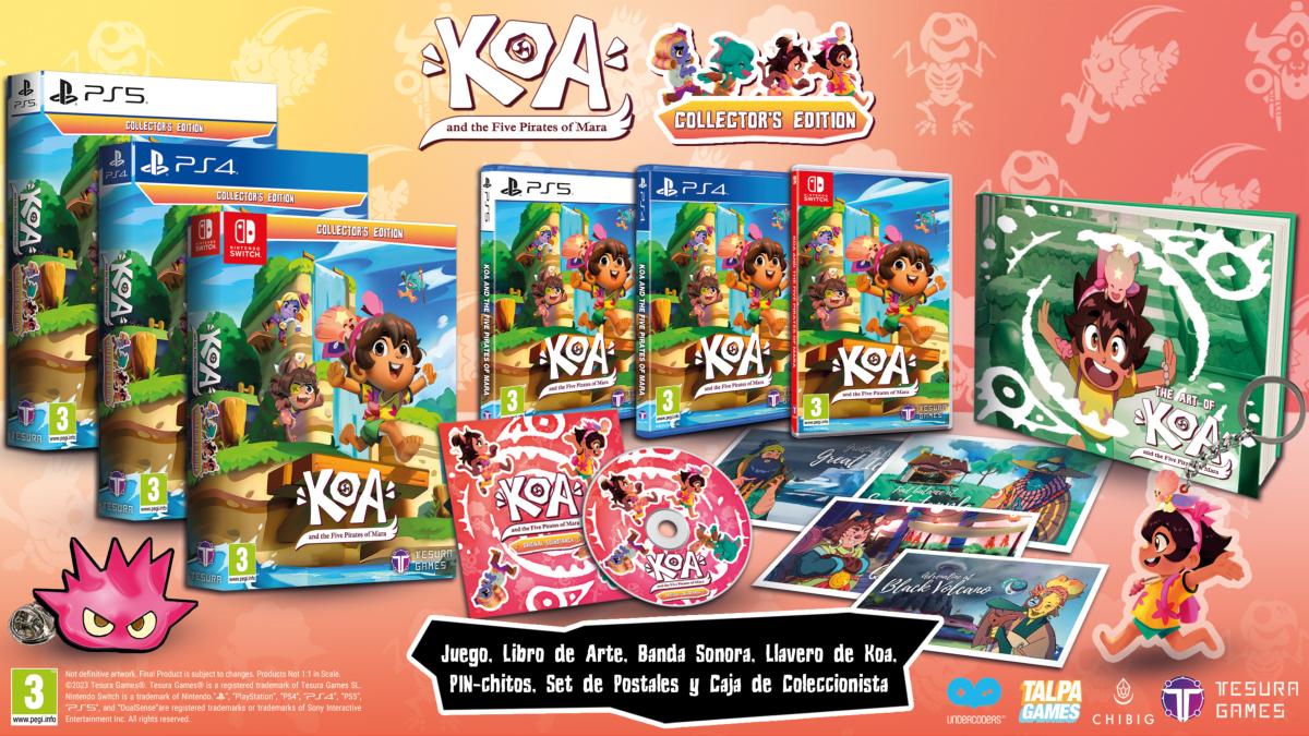 Koa and the Five Pirates of Mara Collector's Edition Nintendo SWITCH - Jeux Vidéo Physique - TESURA - Shop Just for Games