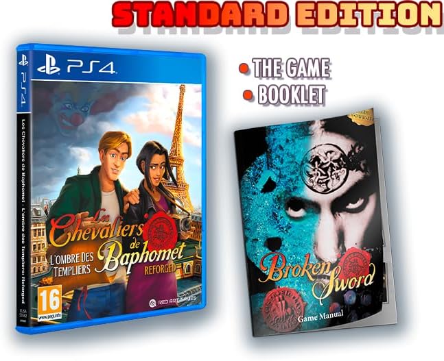 Les Chevaliers de Baphomet - L'ombre des templiers : Reforged PS4 - Jeux Vidéo Physique - Red Art Games - Shop Just for Games