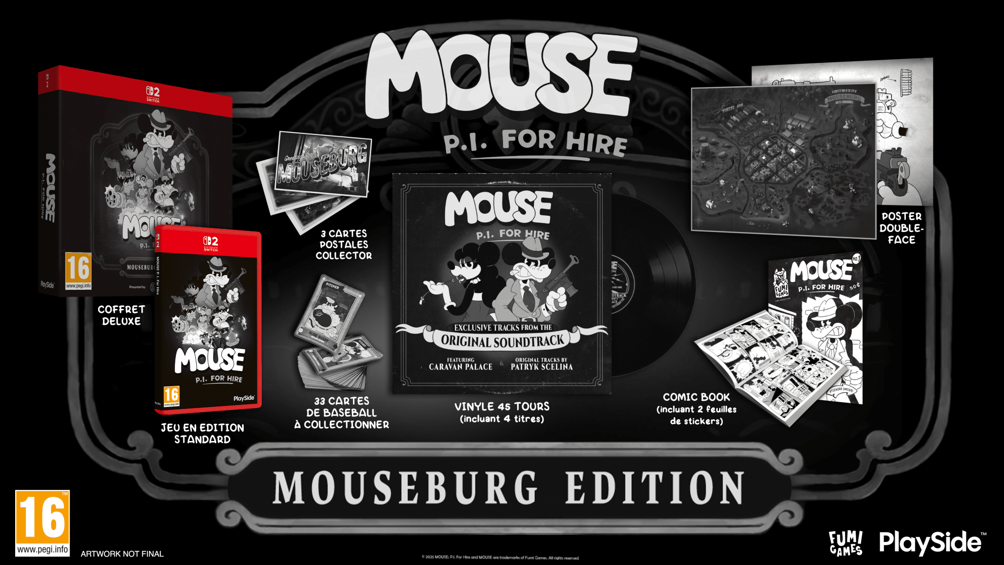 Mouse P.I. for Hire Mouseburg Edition Switch 2 - Jeux Vidéo Physique - UIE - Shop Just for Games
