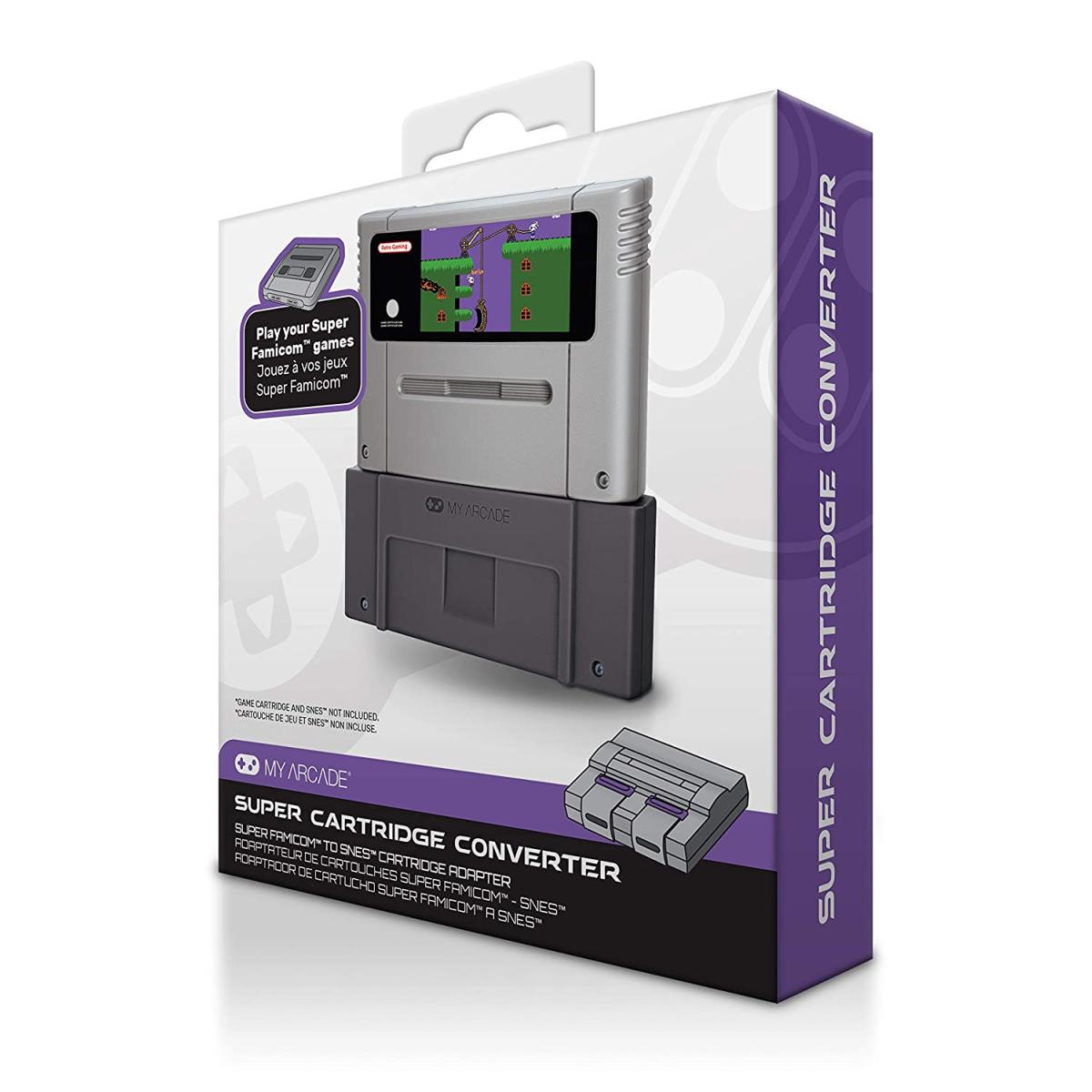 My Arcade - Adaptateur de cartouche super NES - Gris - Accessoires - My Arcade - Shop Just for Games