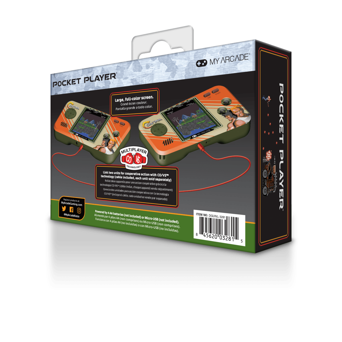 My Arcade - Contra Premium Edition - Console de Jeu Portable - 2 Jeux en 1 - Console portable - My Arcade - Shop Just for Games