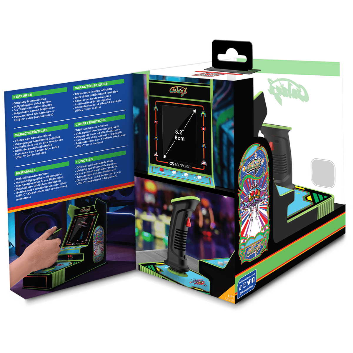 My Arcade - Joystick Player Galaga + Galaxian Mini Borne Arcade Retro - Console portable - My Arcade - Shop Just for Games