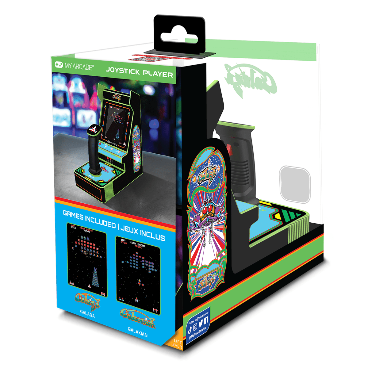 My Arcade - Joystick Player Galaga + Galaxian Mini Borne Arcade Retro - Console portable - My Arcade - Shop Just for Games