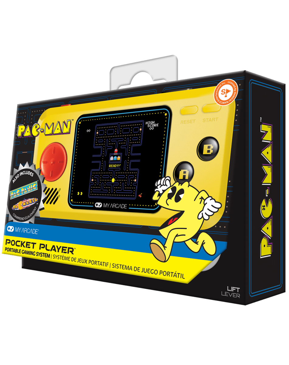 My arcade - Pocket Player Pac - Man - Portable Gaming - 3 Games in 1 - Console portable - My Arcade - Shop Just for Games