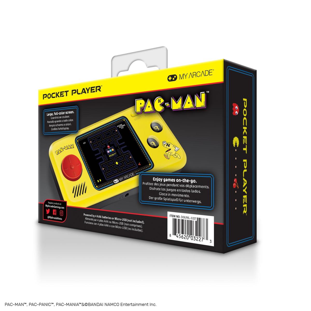 My arcade - Pocket Player Pac - Man - Portable Gaming - 3 Games in 1 - Console portable - My Arcade - Shop Just for Games