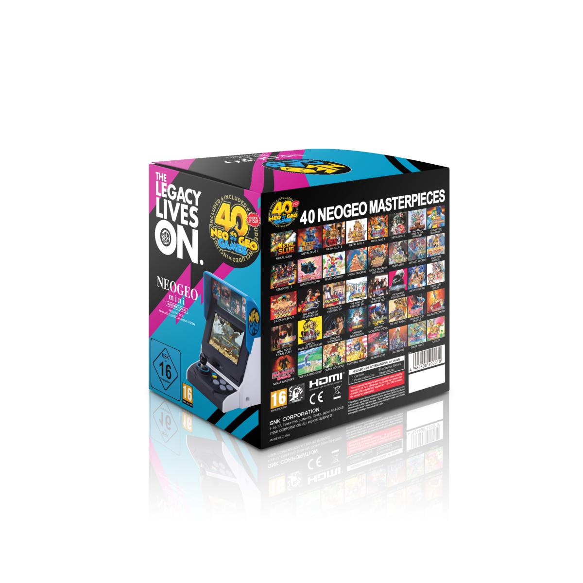 Console SNK Neo Geo Mini HD International + Manette Noire Neo Geo offerte - Console portable - SNK - Shop Just for Games