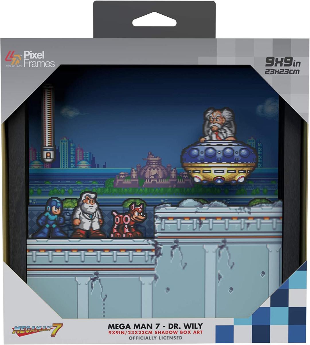Pixel Frames Mega Man 7 Dr Wily - 23x23 cm - Pixel Frames - Level Up Labs - Shop Just for Games