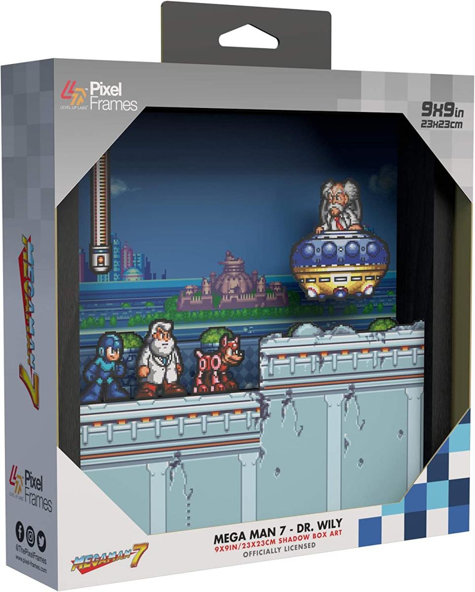 Pixel Frames Mega Man 7 Dr Wily - 23x23 cm - Pixel Frames - Level Up Labs - Shop Just for Games