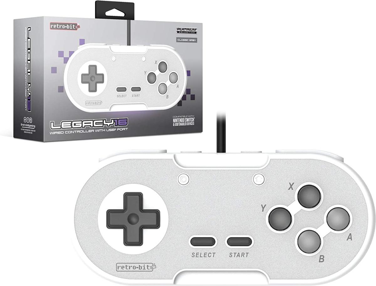 Retro - Bit Legacy 16 USB pad Grey - Manettes - retro - bit - Shop Just for Games