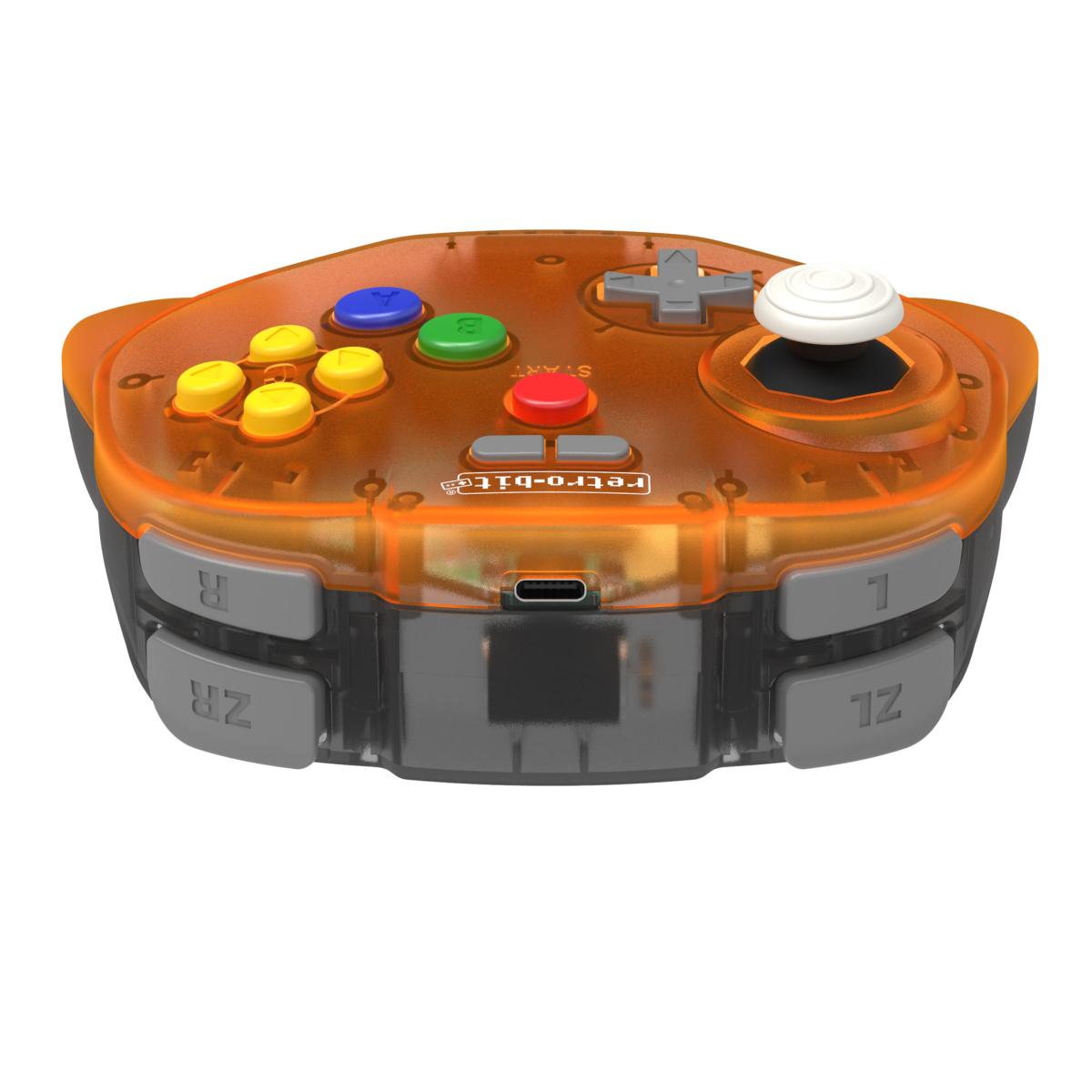 Retro - Bit Tribute 64 2.4GHz Manette sans Fil pour Nintendo 64/Switch/PC/Mac Orange Hawk - Manettes - retro - bit - Shop Just for Games