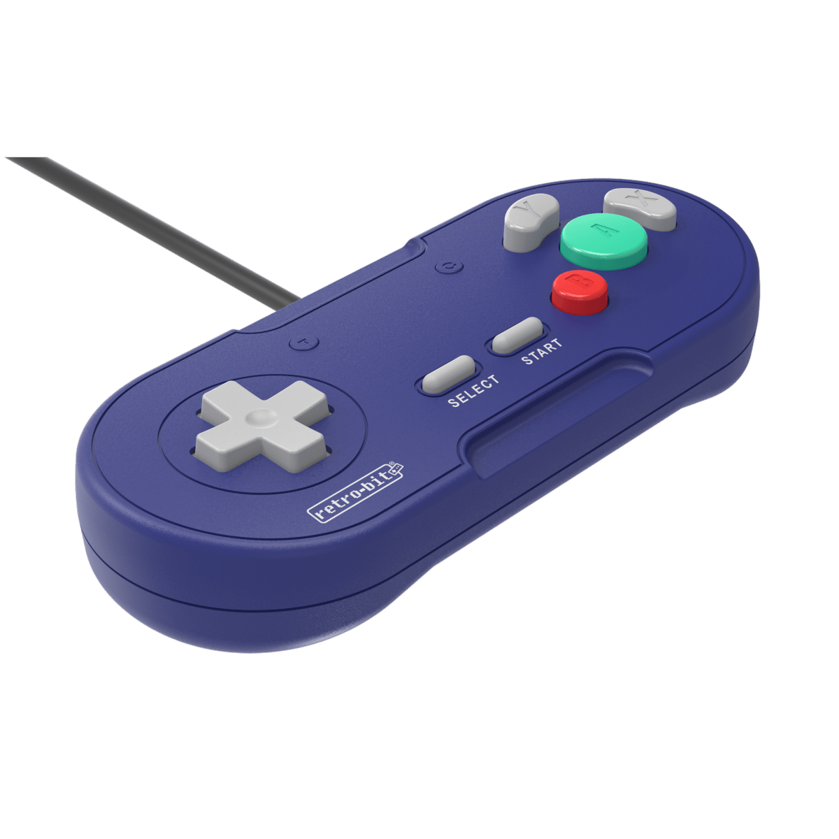 Retrobit - LegacyGC Manette Filaire pour Nintendo Gamecube Indigo Blue - Connexion d'origine - Manettes - retro - bit - Shop Just for Games