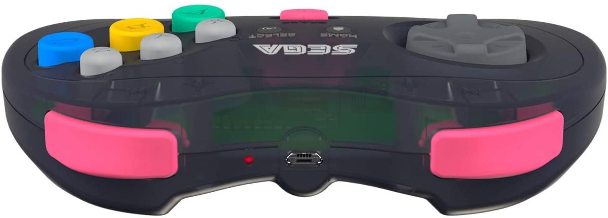 Retrobit - Sega Saturn Manette Grise 8 boutons sans fil 2.4Ghz - Dongle USB/Port d'Origine inclus - Manettes - retro - bit - Shop Just for Games