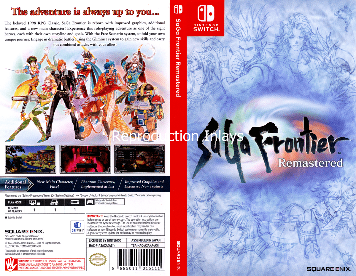 Saga Frontier Remastered Nintendo SWITCH - Import Asie - Jeux Vidéo Physique - SQUARE ENIX - Shop Just for Games