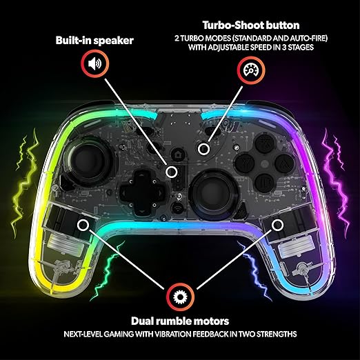 Snakebyte Game Pad S RGB - Nintendo Switch - Manettes - Snakebyte - Shop Just for Games