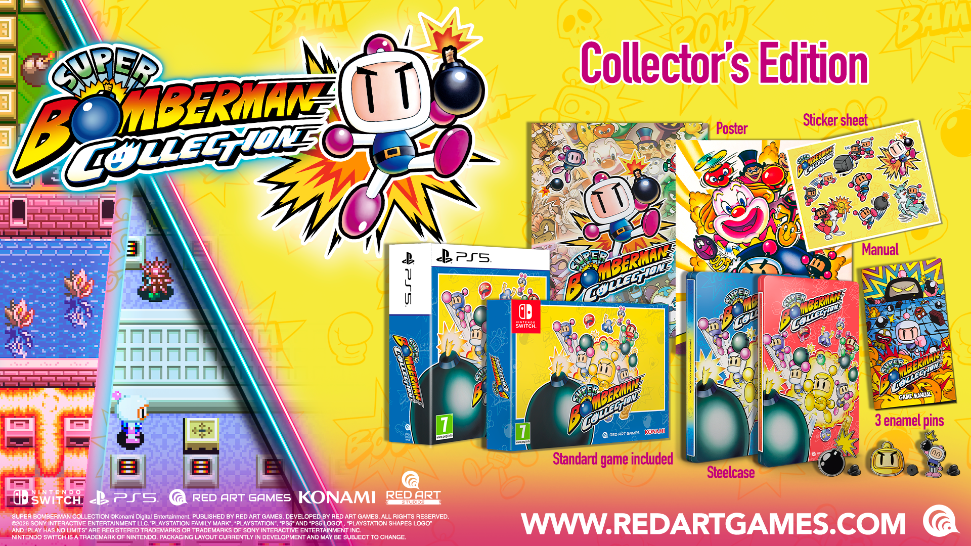 Super Bomberman Collection Collector's Edition PS5 - Jeux Vidéo Physique - Konami - Shop Just for Games