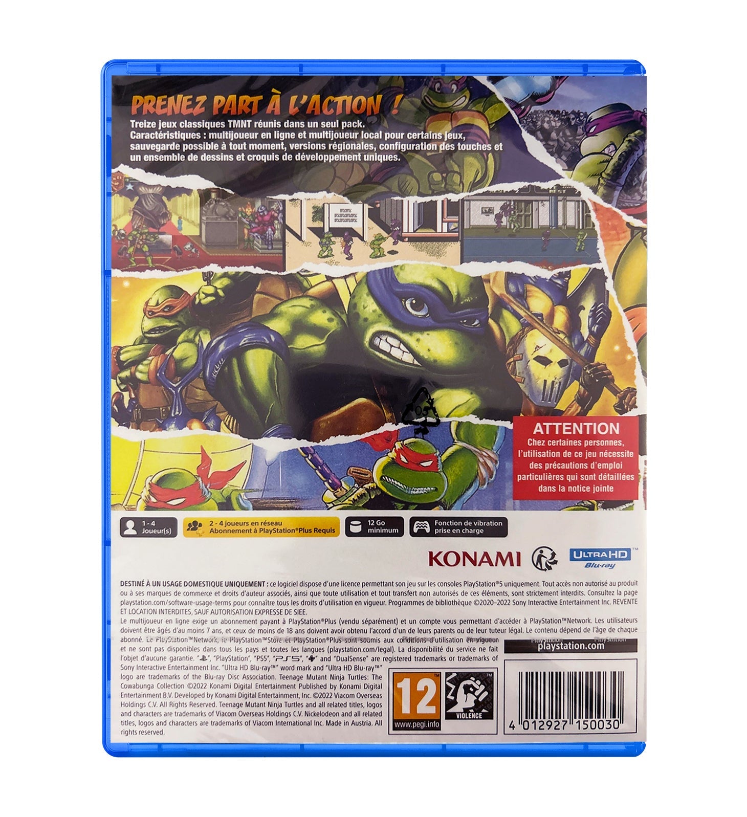 Teenage Mutant Ninja Turtles: Cowabunga Collection PS5 - Jeux Vidéo Physique - Konami - Shop Just for Games