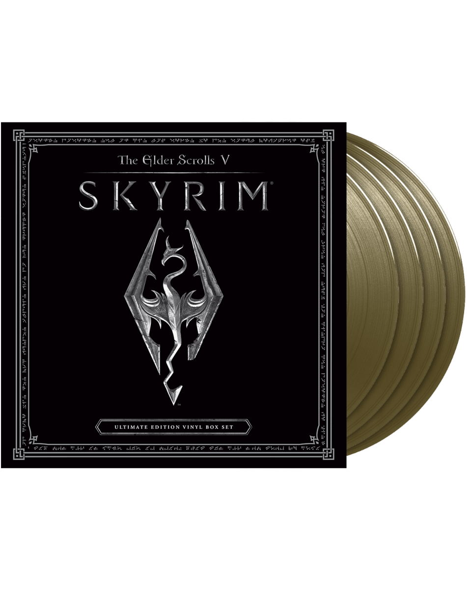 The Elder Scrolls V Skyrim Ultimate Gold Edition Vinyl Box Set - 4LP - Vinyles - SpaceLab9 - Shop Just for Games