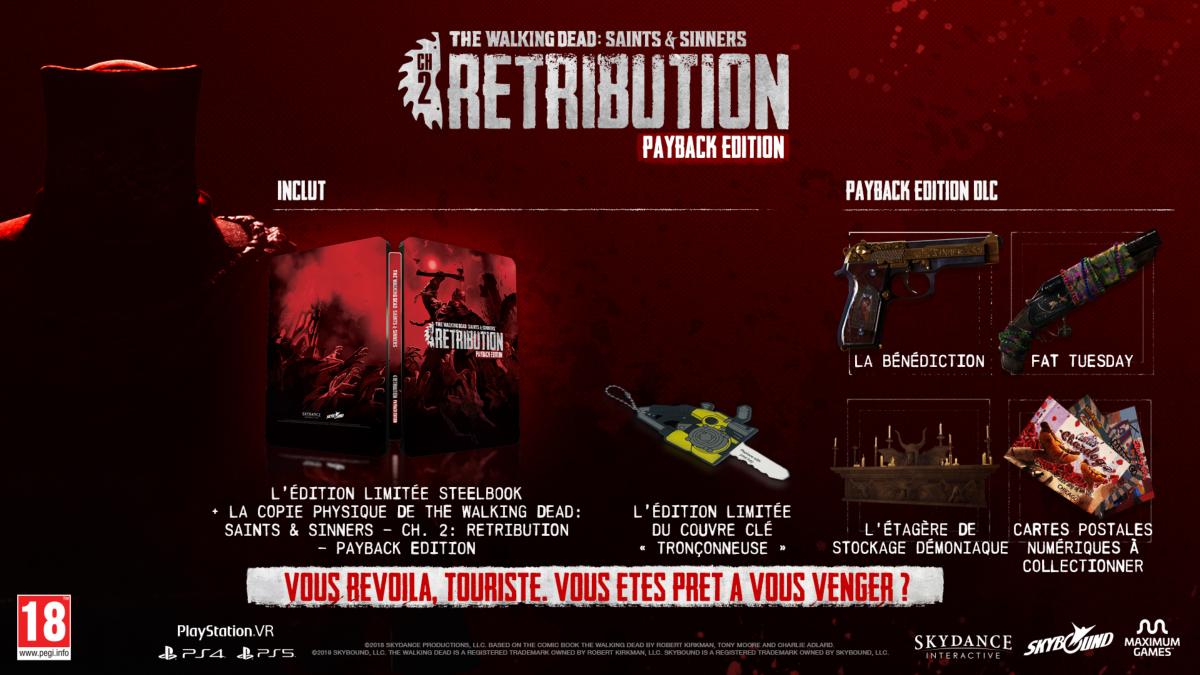 The Walking Dead Saints and Sinners Chapter 2 Retribution Payback Edition PSVR1 PS4 - Jeux Vidéo Physique - Skydance Interactive - Shop Just for Games