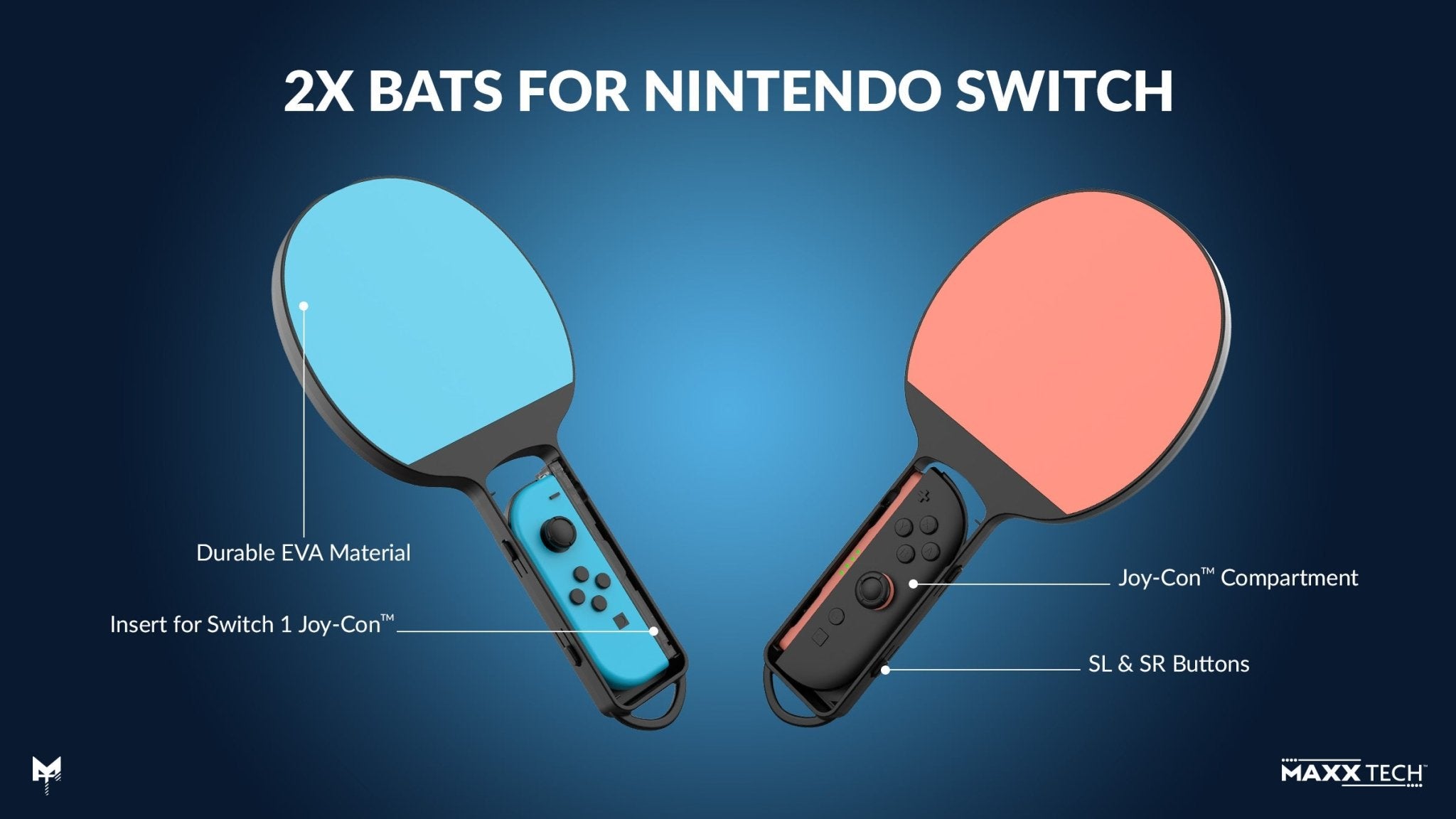 Tip Top Table Tennis Kit pour Nintendo Switch 1 et 2 (Code de téléchargement du jeu inclus) - Jeux Vidéo Code de Téléchargement - MAXX TECH - Shop Just for Games