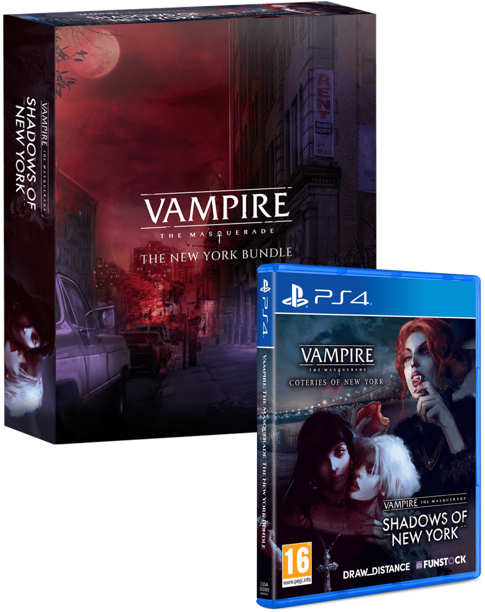 Vampire the Masquerade Coteries and Shadows of New York Collector Edition PS4 - Jeux Vidéo Physique - FUNSTOCK - Shop Just for Games