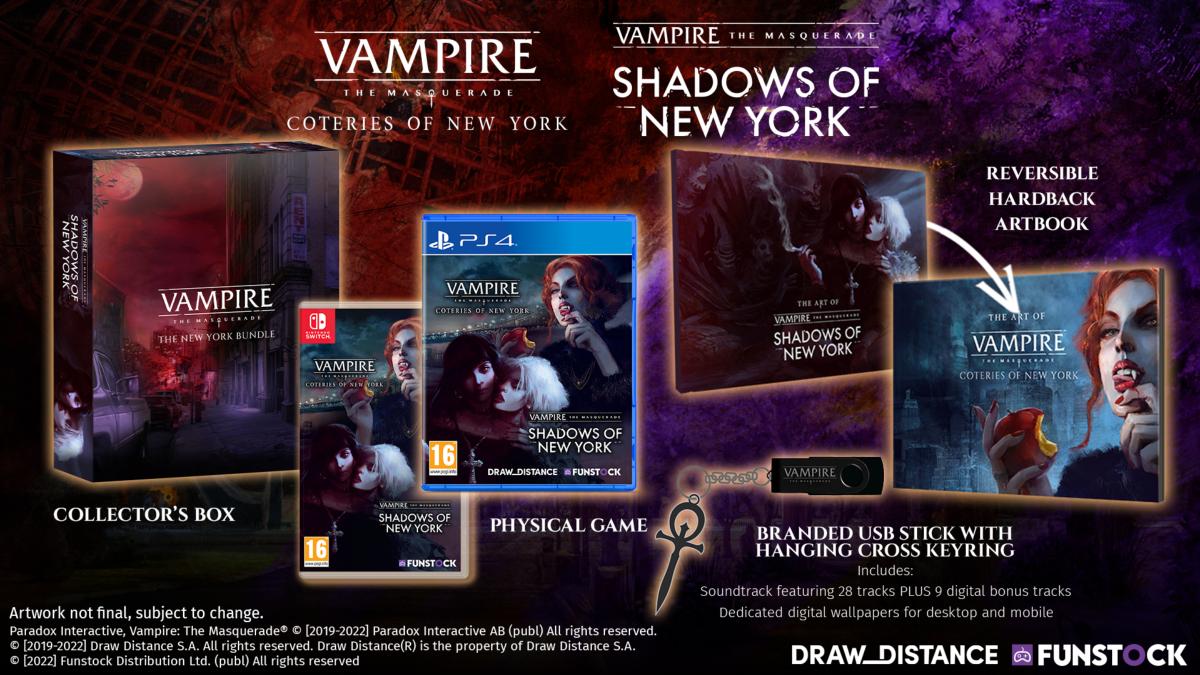 Vampire the Masquerade Coteries and Shadows of New York Collector Edition PS4 - Jeux Vidéo Physique - FUNSTOCK - Shop Just for Games
