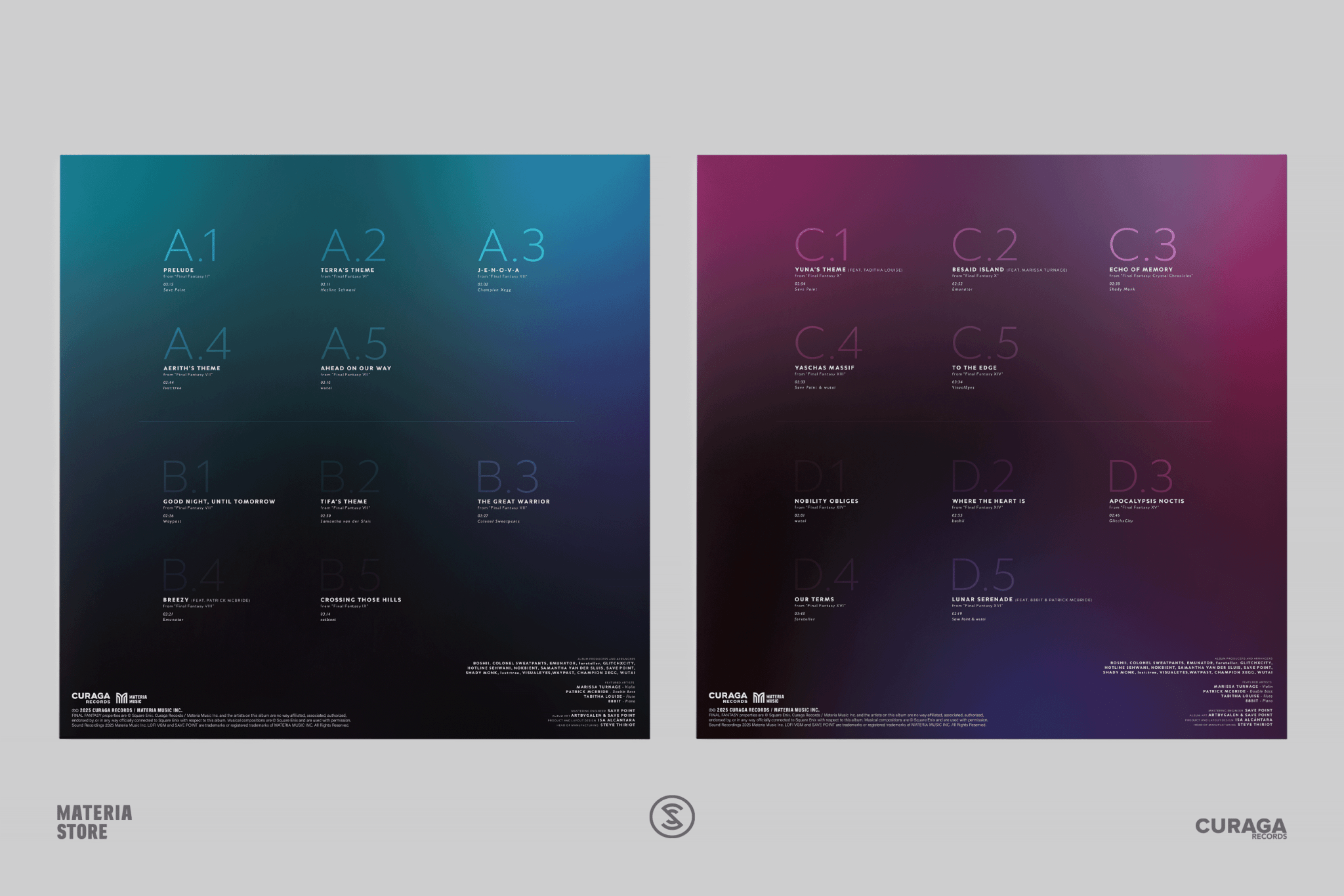 Video Game LoFi: Final Fantasy Vinyle 2LP - Vinyles - Materia - Shop Just for Games