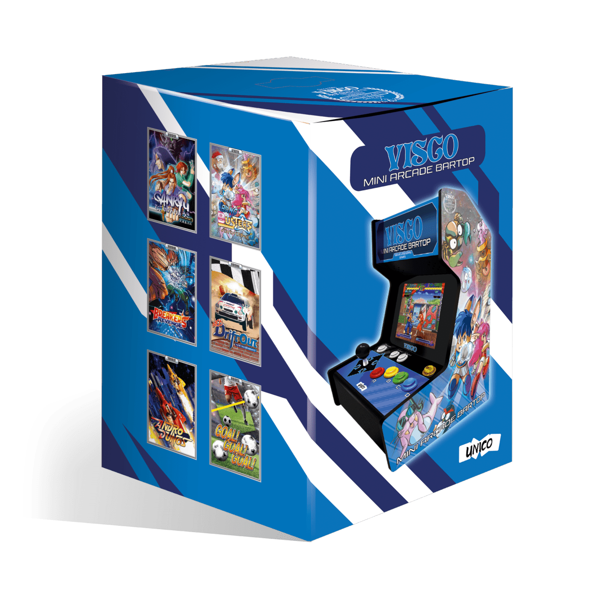 VISCO Mini Borne d'Arcade type BARTOP + 12 Jeux - Borne arcade - SNK - Shop Just for Games