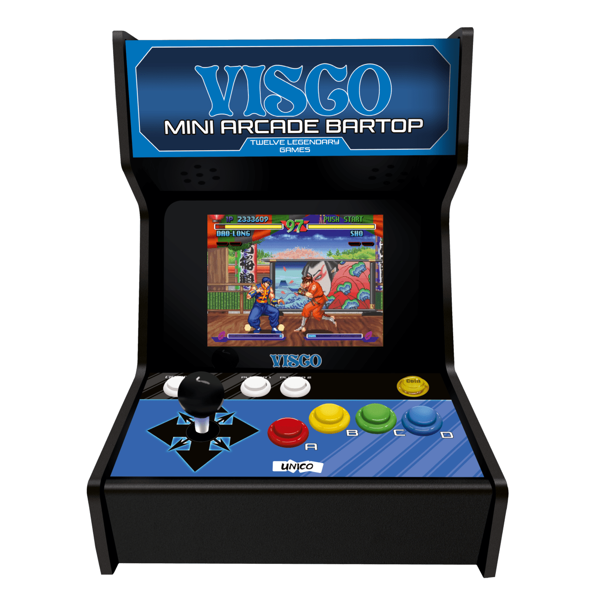 VISCO Mini Borne d'Arcade type BARTOP + 12 Jeux - Borne arcade - SNK - Shop Just for Games