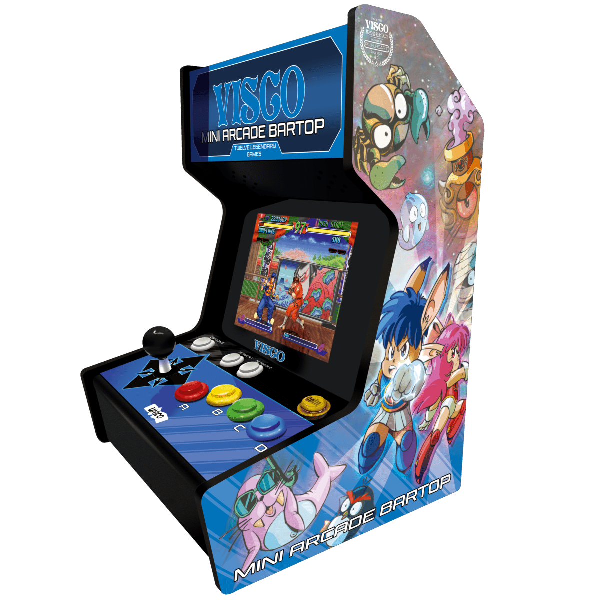 VISCO Mini Borne d'Arcade type BARTOP + 12 Jeux - Borne arcade - SNK - Shop Just for Games