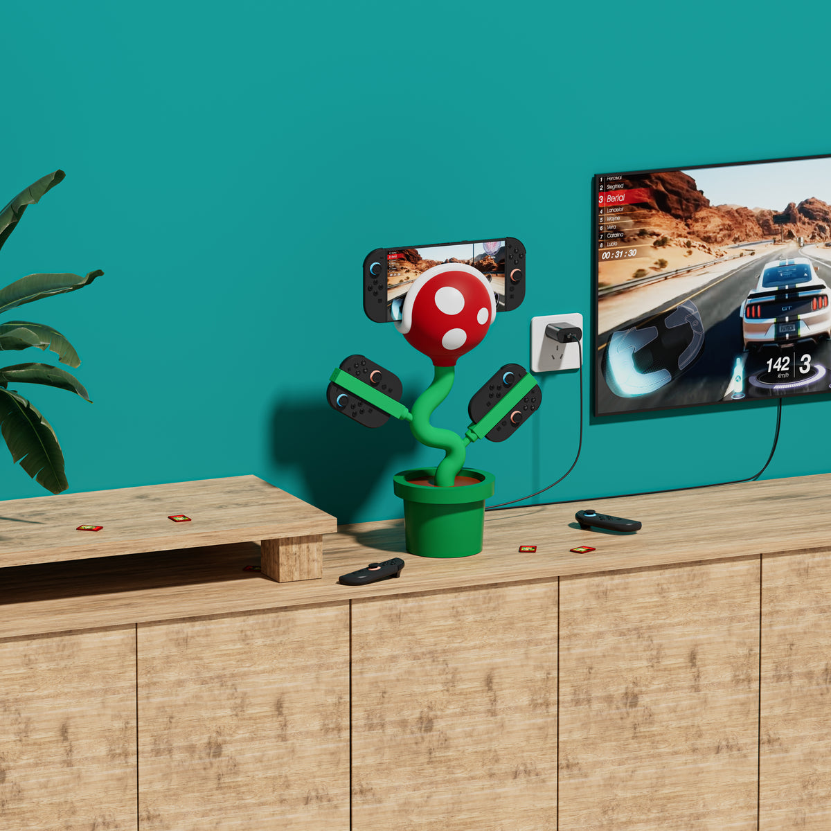 Plante Piranha pour Switch 2 - All-in-One Screen Casting & Station de Charge