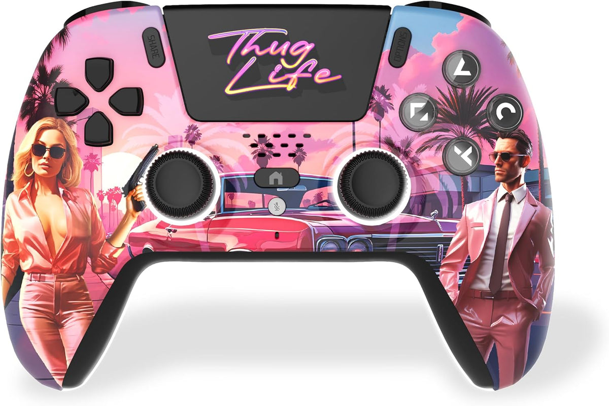Manette Bluetooth pour PS5 LED - Thug Life