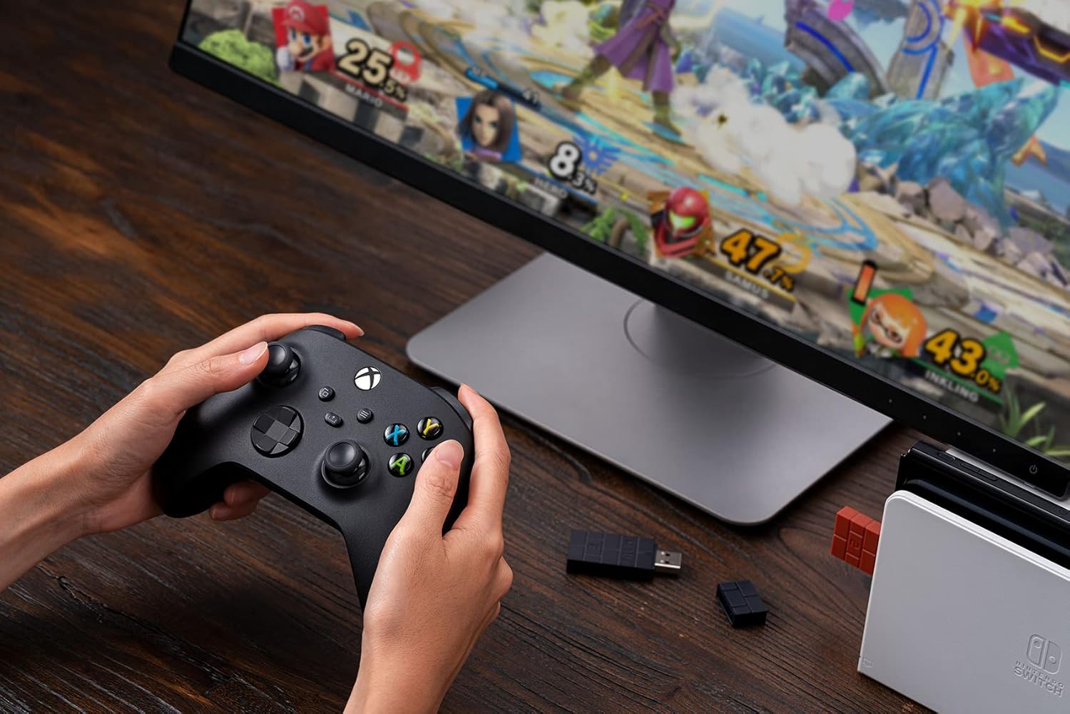 8Bitdo Wireless USB Adapter for Windows/Mac/Raspberry Pi/Xbox/PS5/Nintendo Switch