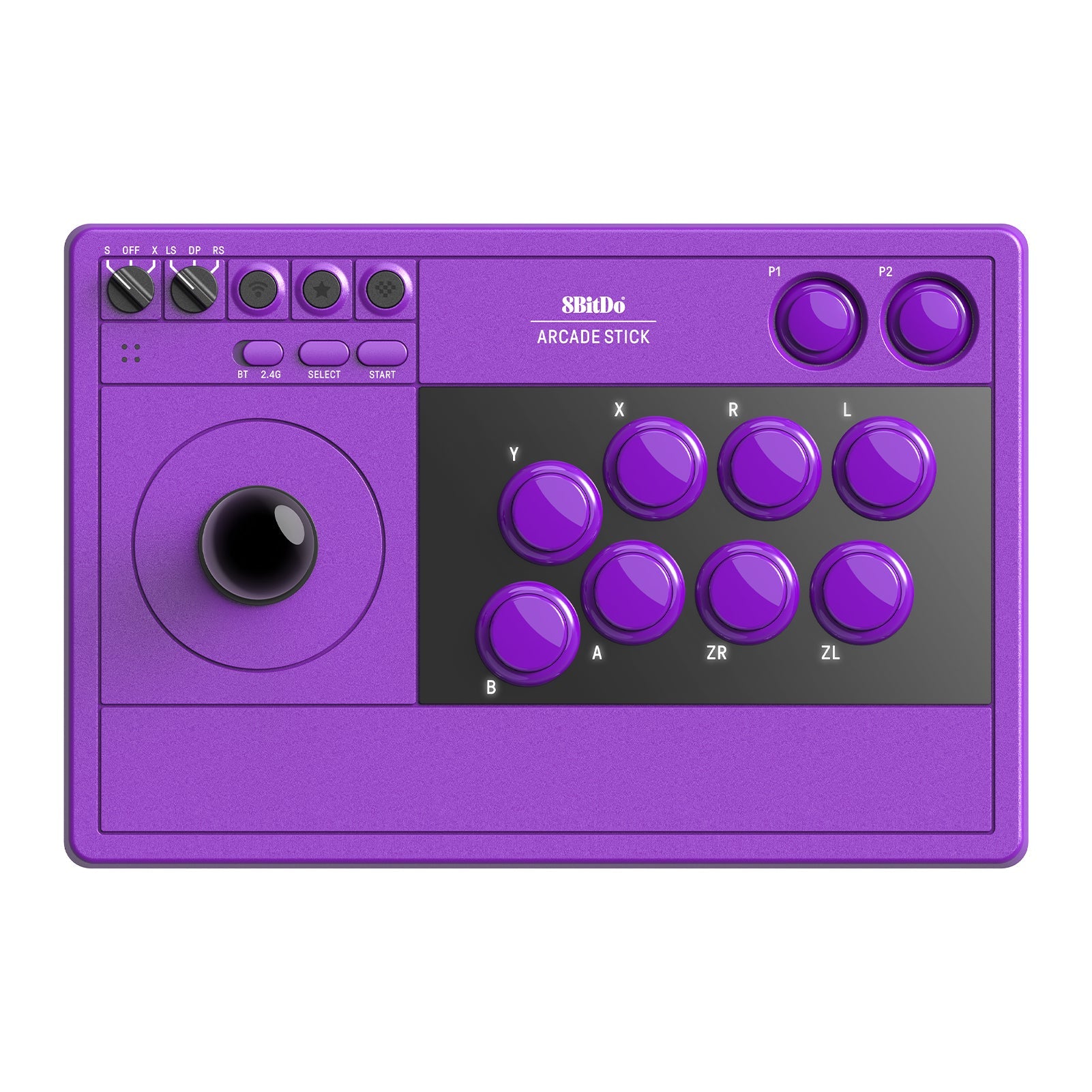 8Bitdo Arcade Stick Purple Edition - Nintendo Switch 1 & 2 - PC Windows - Manettes - 8Bitdo - Shop Just for Games