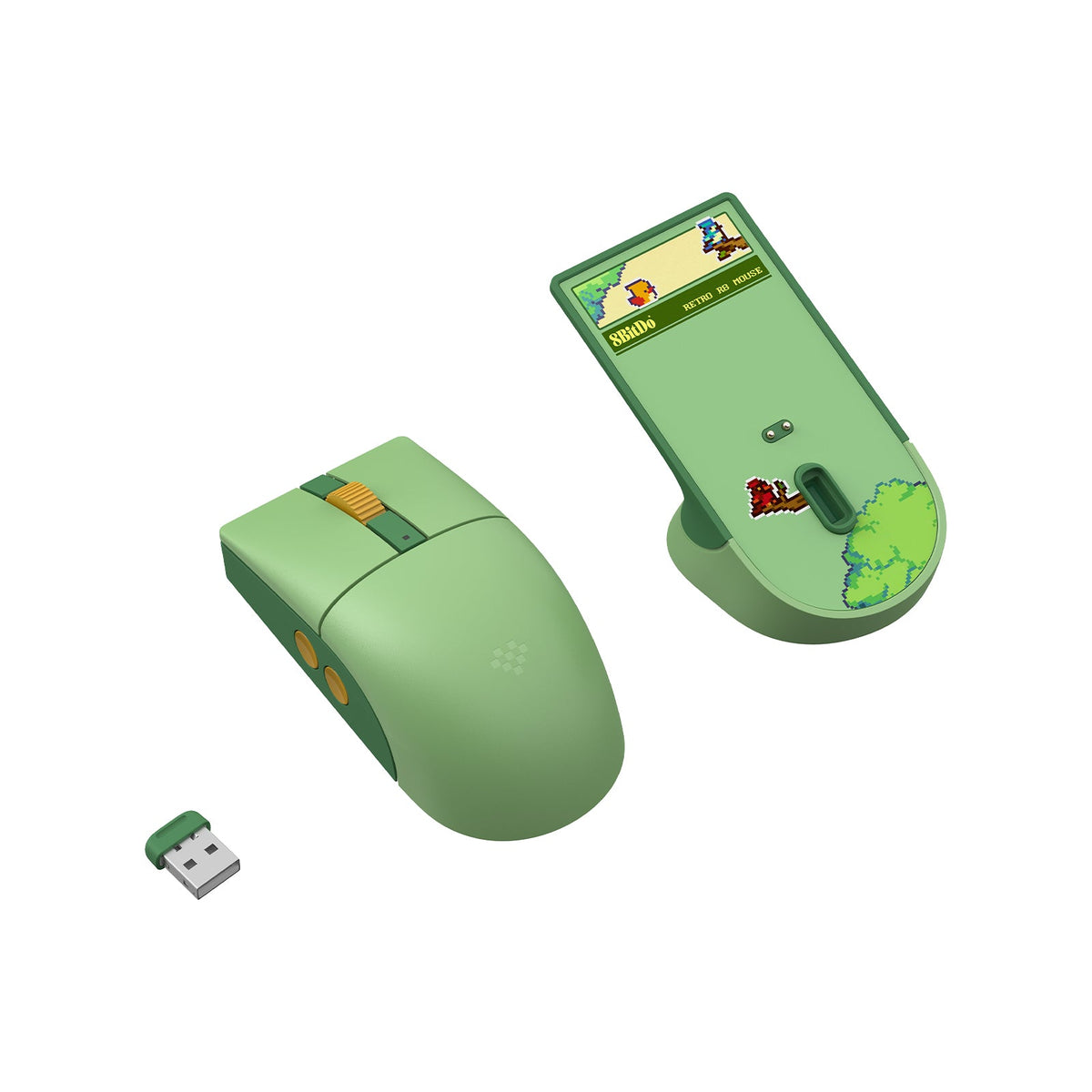 8Bitdo Retro R8 Souris sans fil Forest Wonder - Accessoires - 8Bitdo - Shop Just for Games