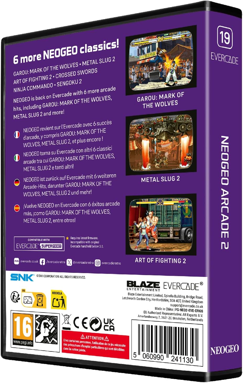 Blaze Evercade - NEOGEO Arcade 2 - Cartouche n°19