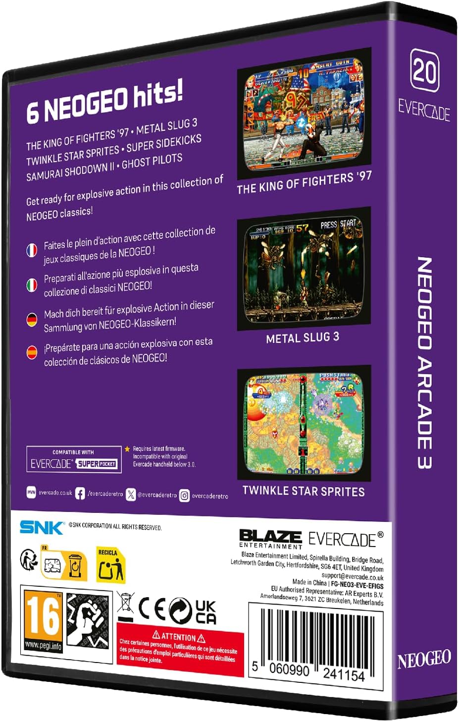Blaze Evercade - NEOGEO Arcade 3 - Cartouche n°20