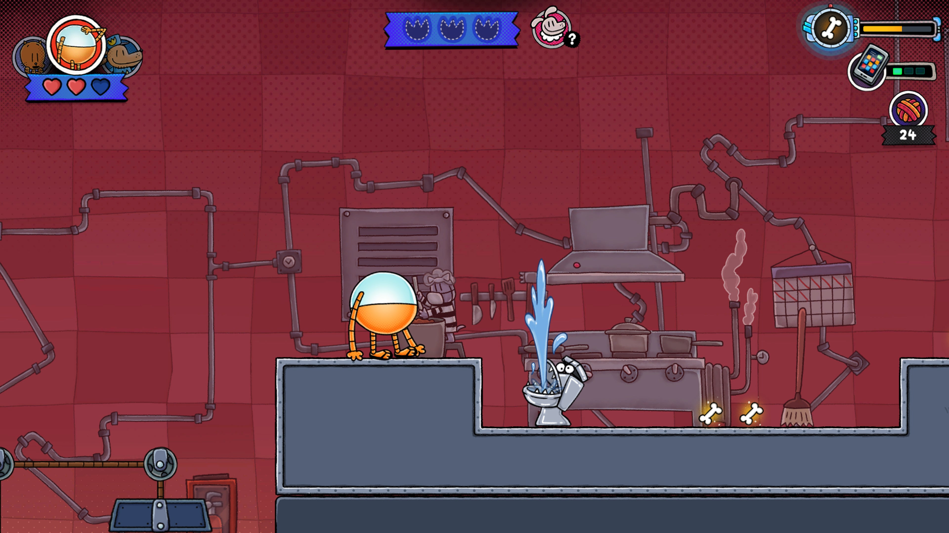 Dog Man Bark in Action Nintendo Switch