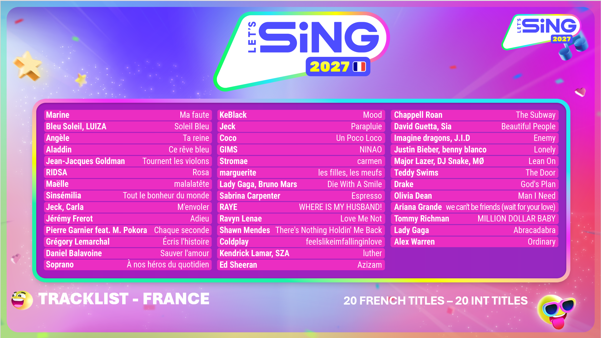 Let's Sing 2027 PS5