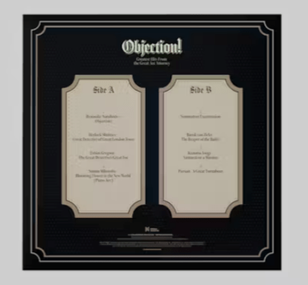OBJECTION! Greatest Hits from the Great Ace Attorney Vinyle - 1LP - Vinyles - Materia - Shop Just for Games