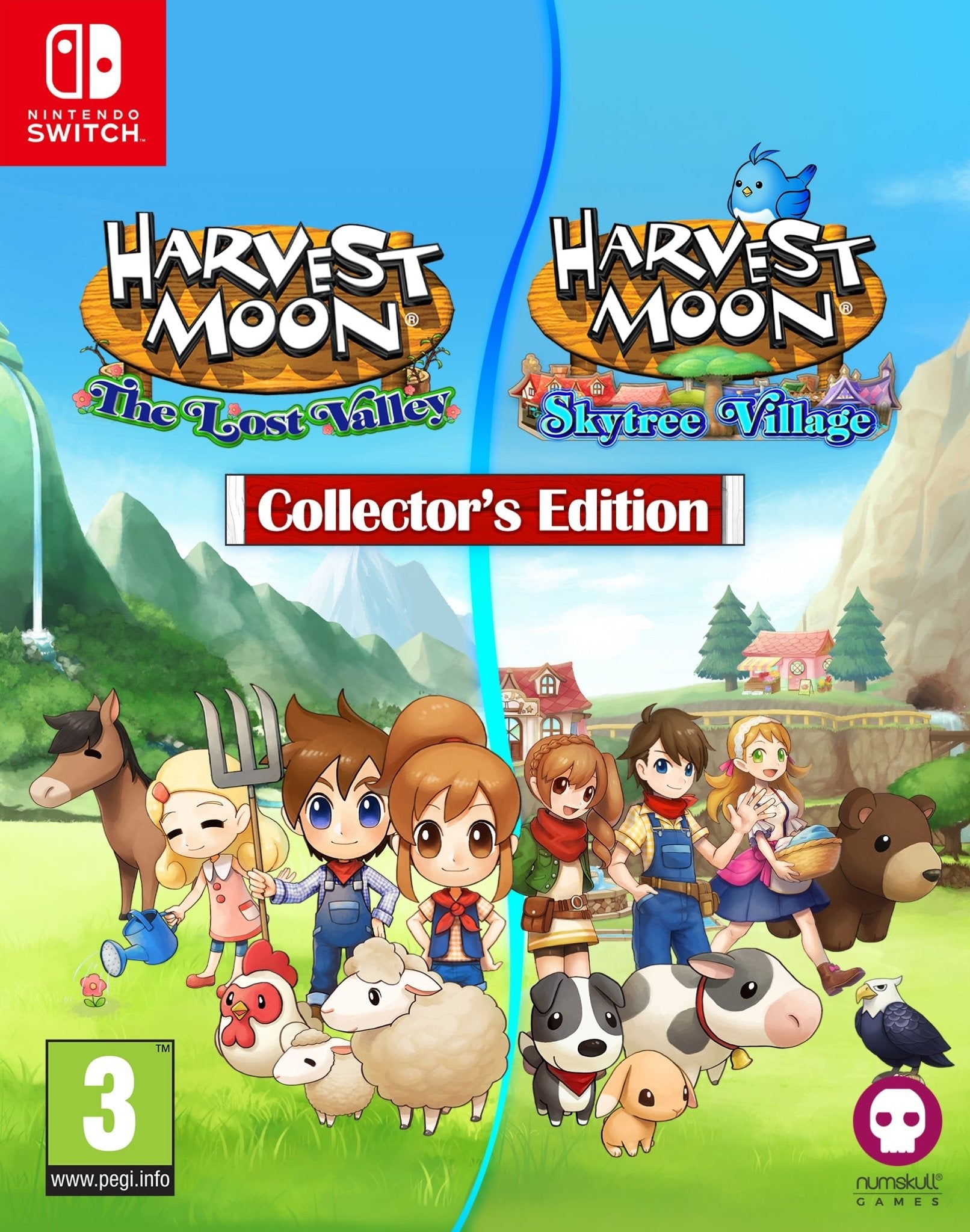 Harvest Moon The Lost Valley + Skytree Village Collector's