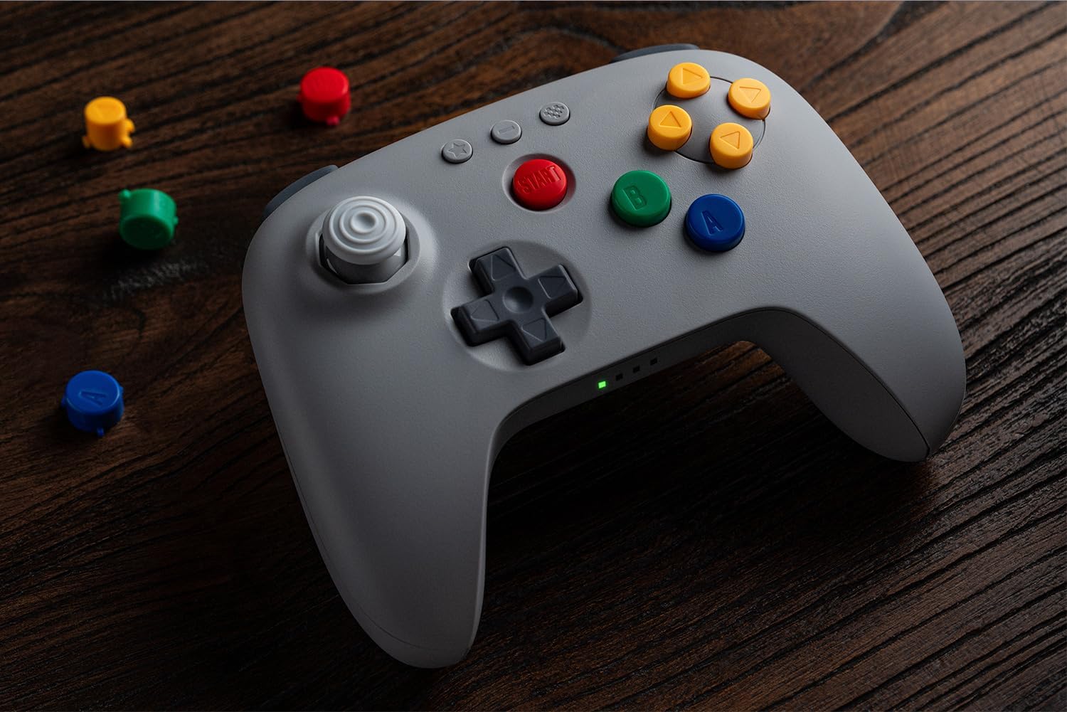 Manette 8BitDo 64 Bluetooth édition grise - Compatible Analogue 3D, Switch 1 et 2, PC, Mobile (Copie)