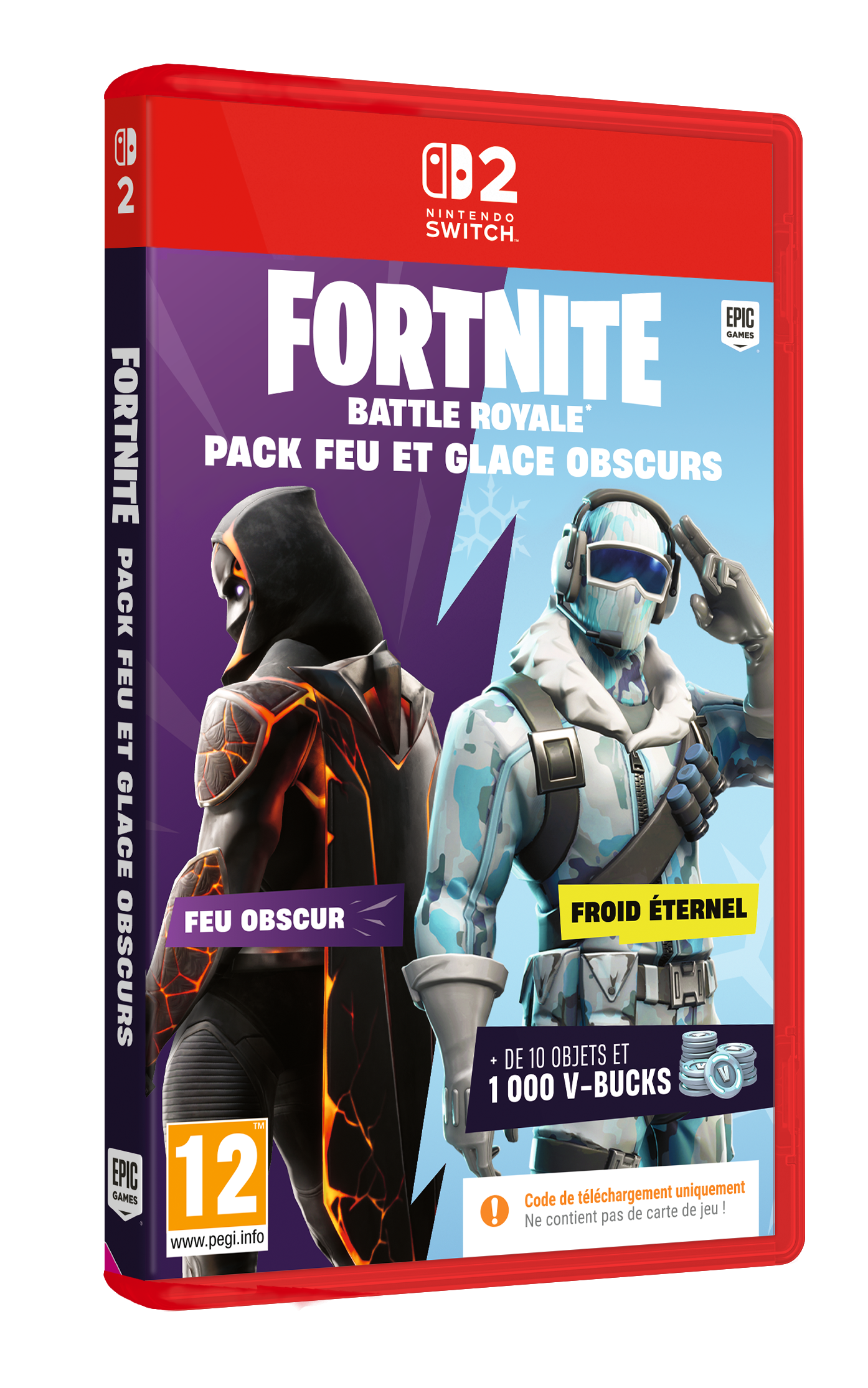 FORTNITE Dark Fire &amp; Ice Pack Switch 2 - 1000 V-Bucks included!