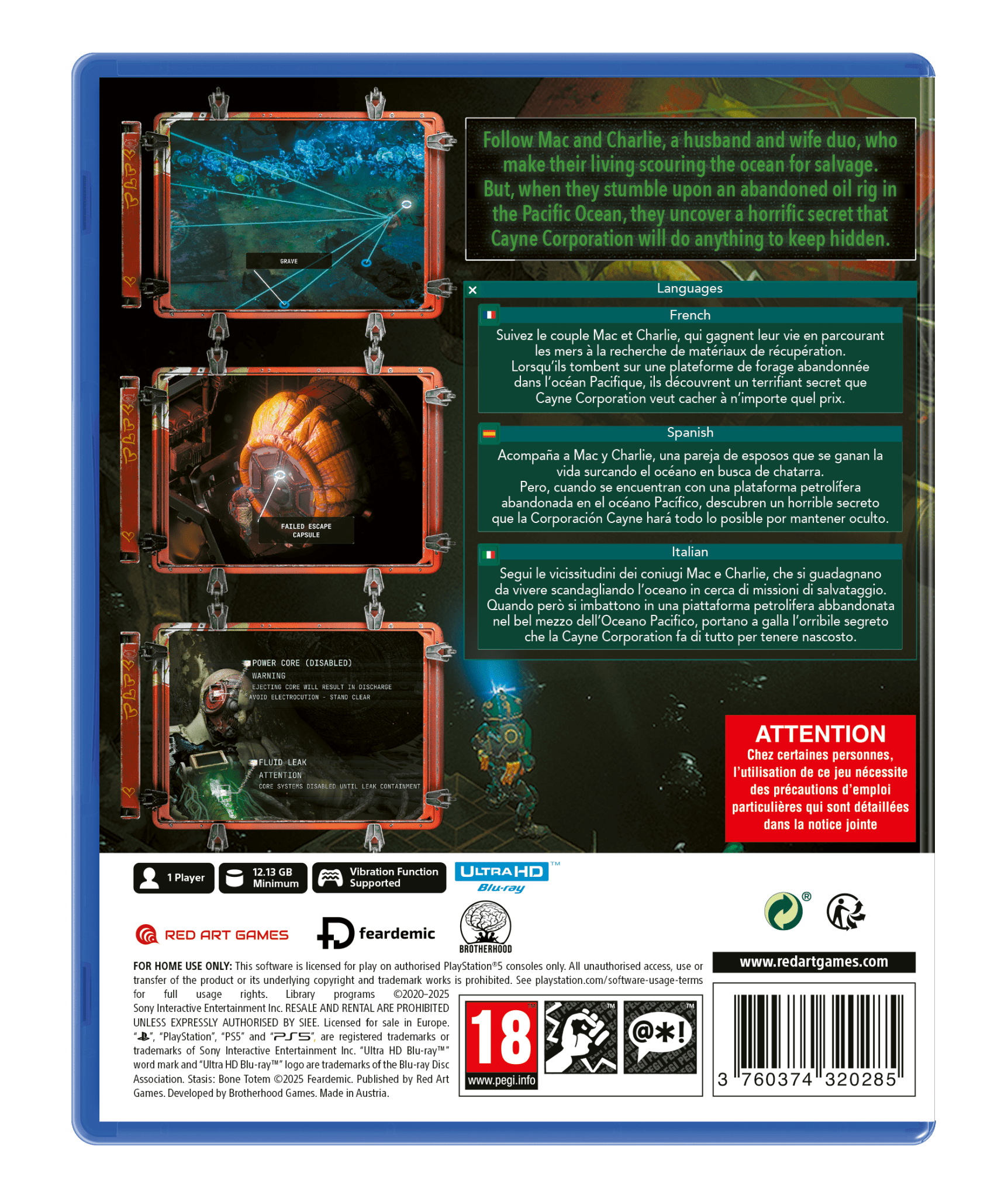 Stasis Bone Totem PS5 - Jeux Vidéo Physique - Red Art Games - Shop Just for Games