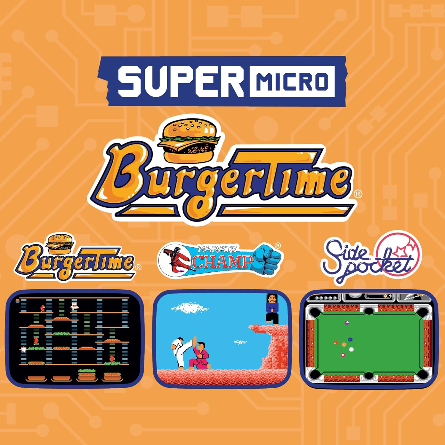 Super Micro Data East Burger Time Porte Clefs Gamer