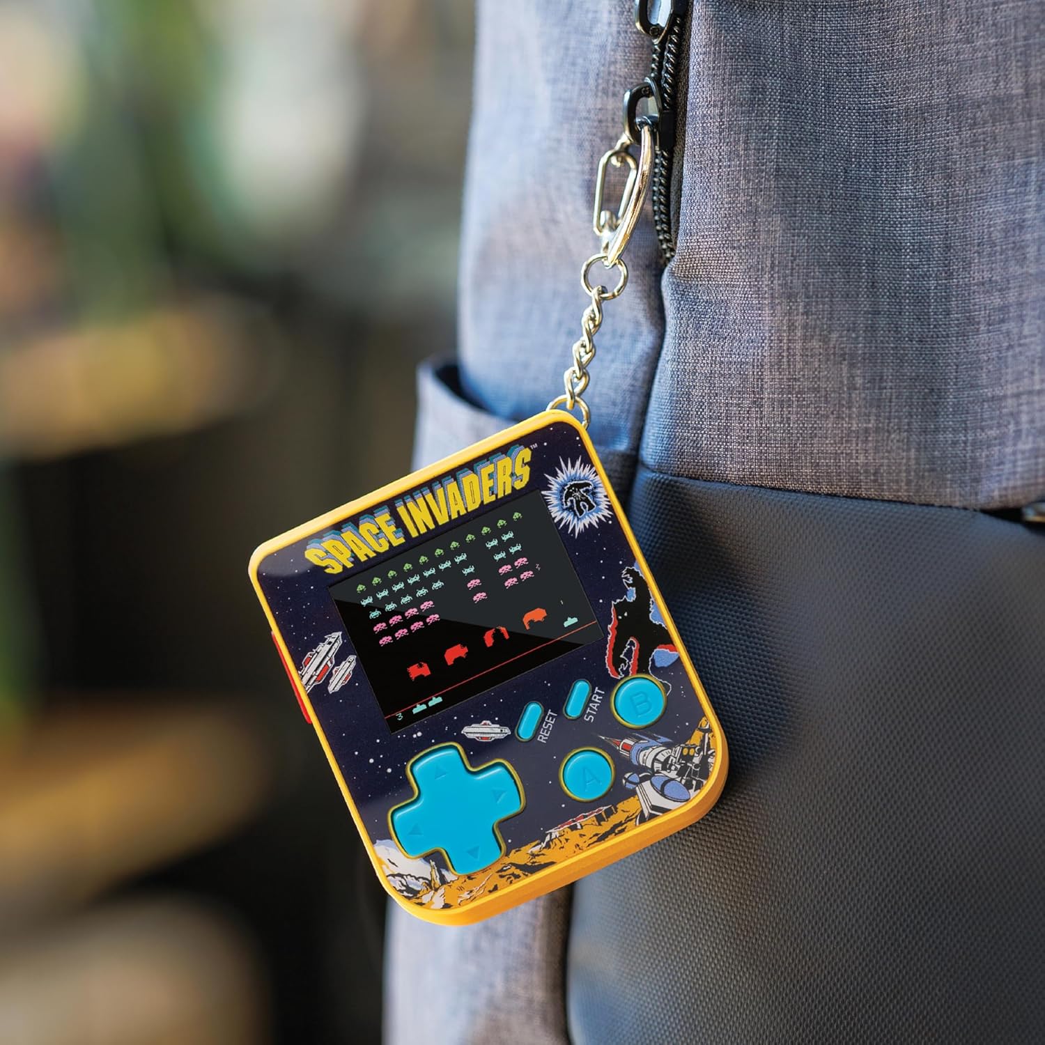 Super Micro Space Invaders Porte Clefs Gamer