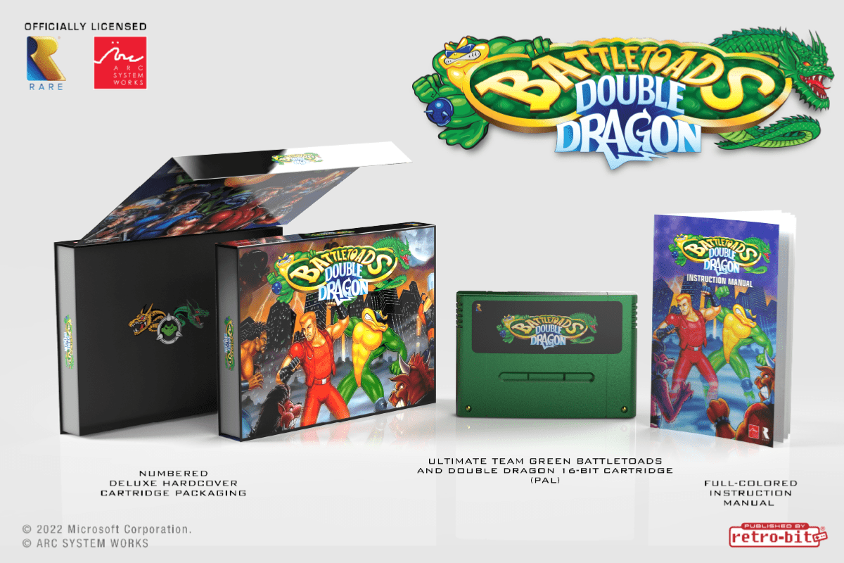 BATTLETOADS & DOUBLE DRAGON COLLECTOR'S EDITION - Cartouche Super NES PAL - Jeux Rétro - retro - bit - Shop Just for Games